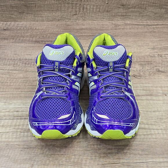 Asics Gel Nimbus 14 Limited Edition Women's Size 8 Purple Neon Yellow Sneakers - Picture 2 of 9